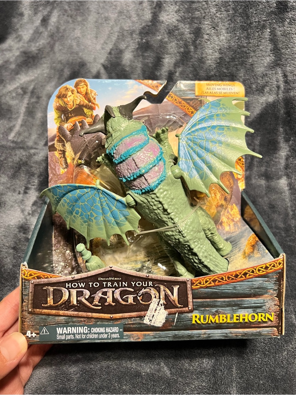 How to Train Your Dragon Rumblehorn Figure - Green/Blue